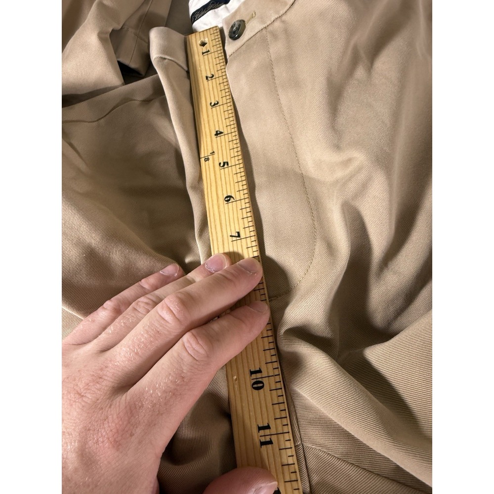 Brooks Brothers Advantage Chino Pants Size 38x32 Tan Clark Fit 100% Cotton - Picture 8 of 15